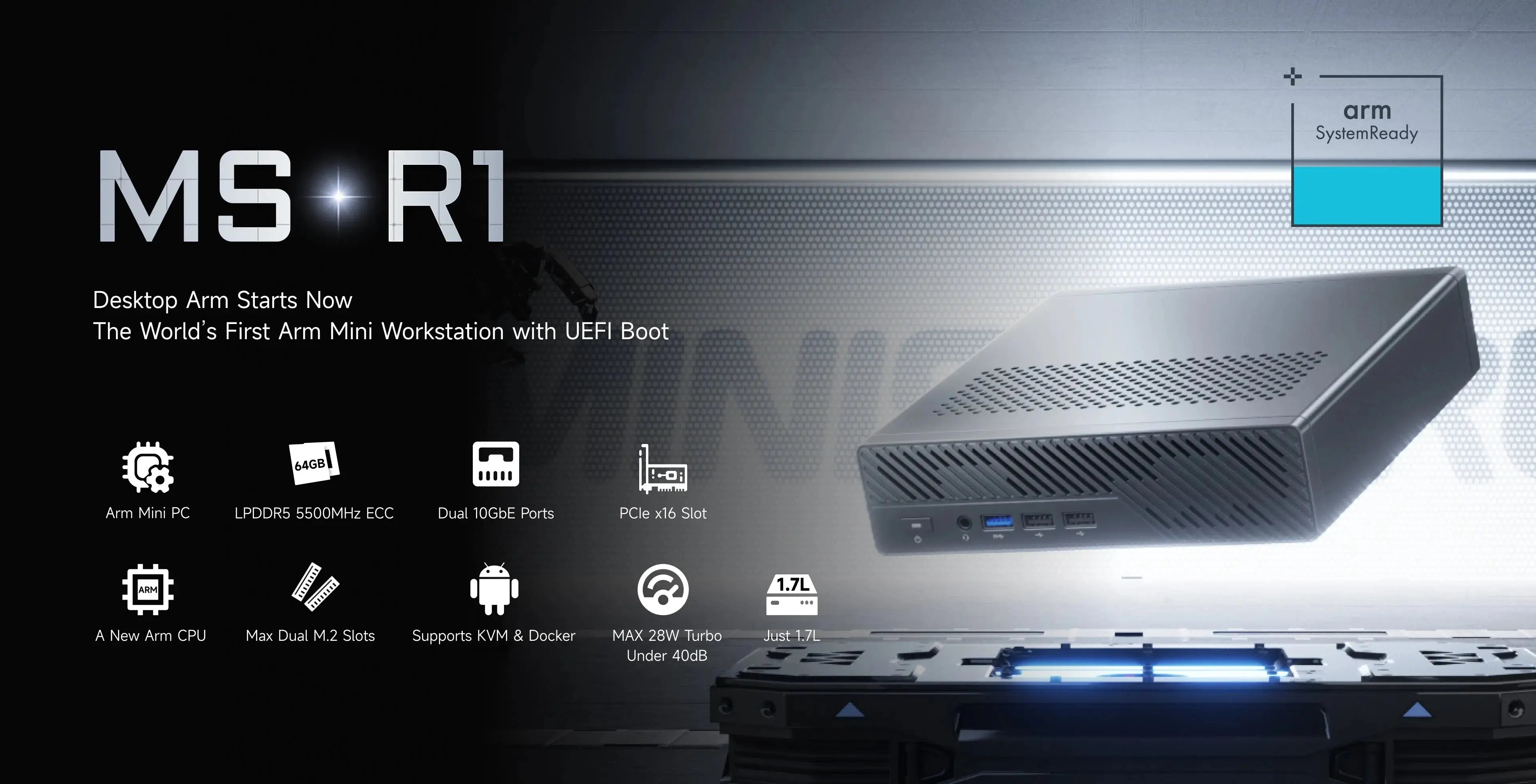 MS-R1 Becomes One of the First Arm SystemReady-Compliant Mini Workstations Minisforum