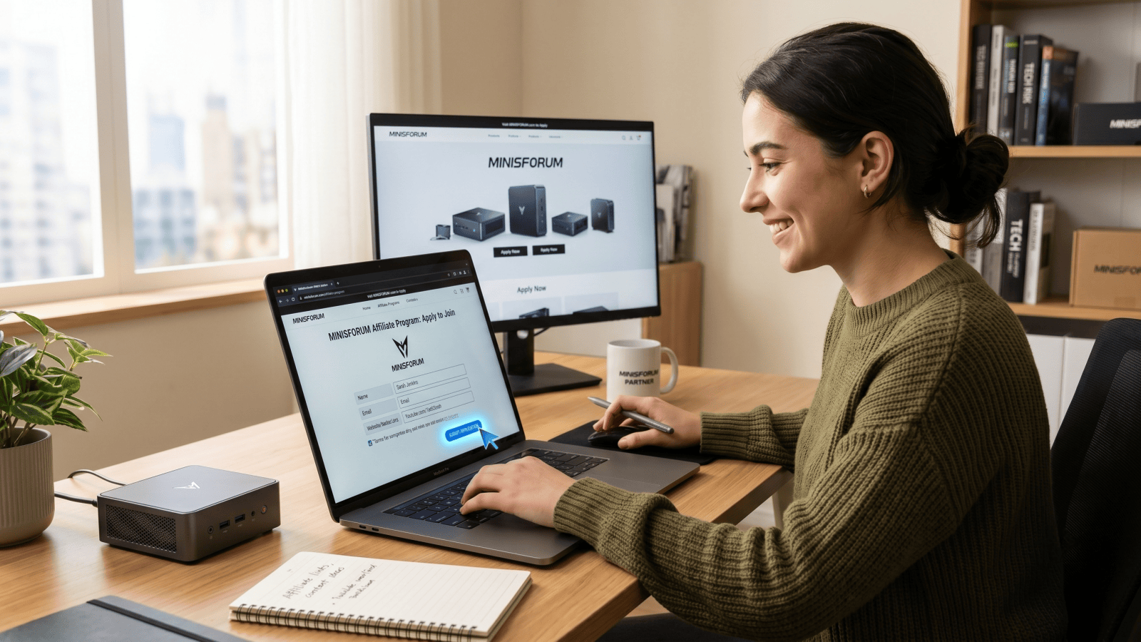 <p>Visit MINISFORUM to apply for the affiliate program</p>