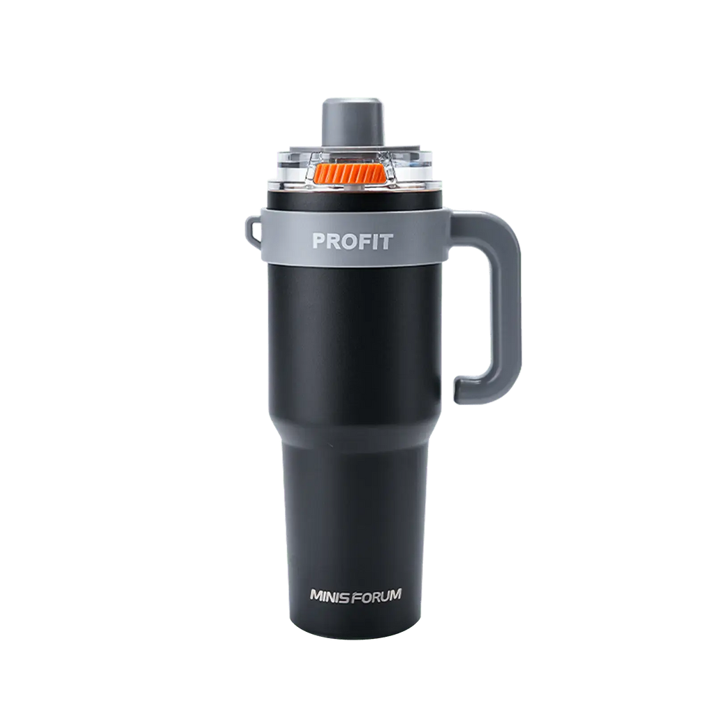 Minisforum Tumbler with Handle and Straw